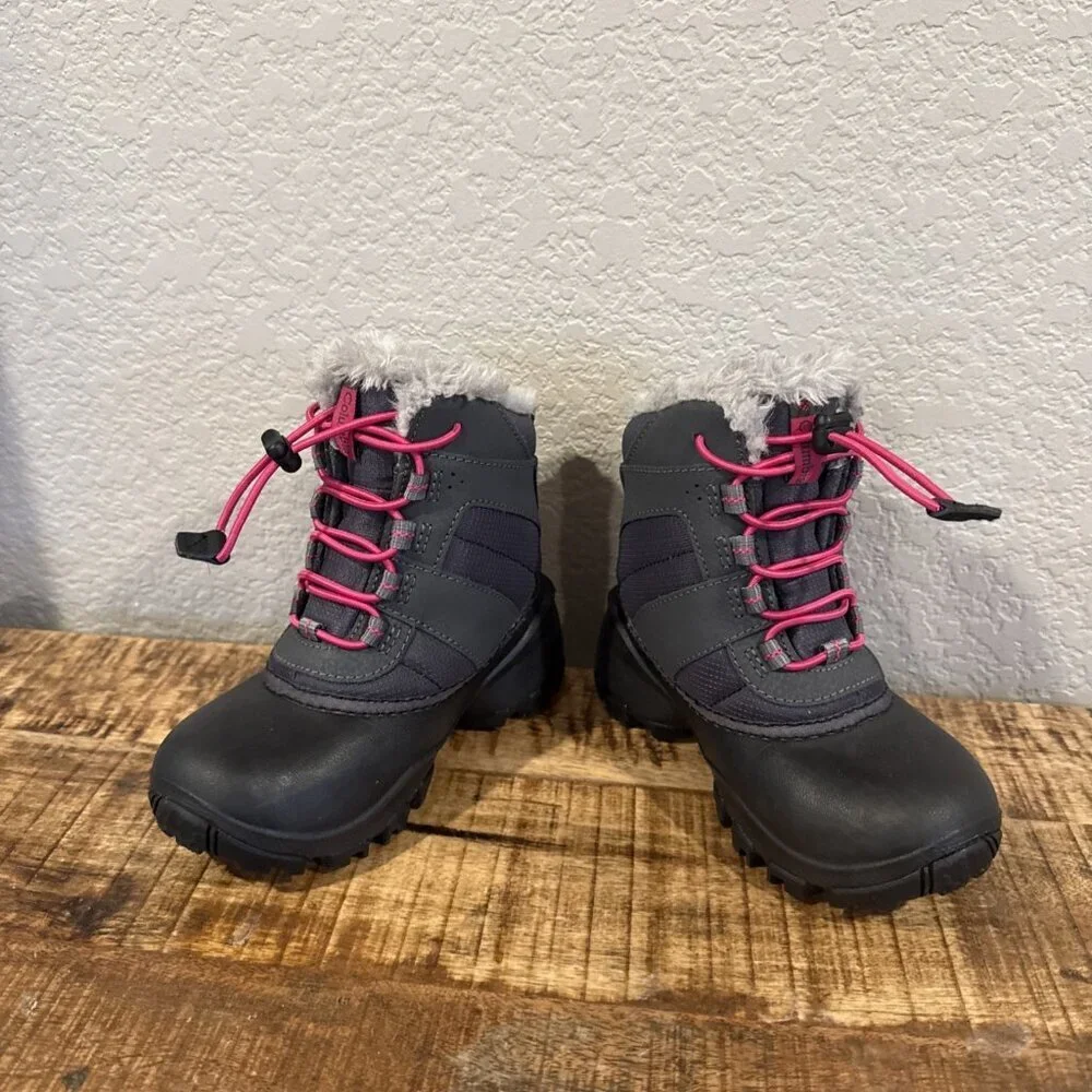 Columbia Little Kids’ Rope Tow™ Waterproof Faux-Fur Trim Boot Size 11 Toddler